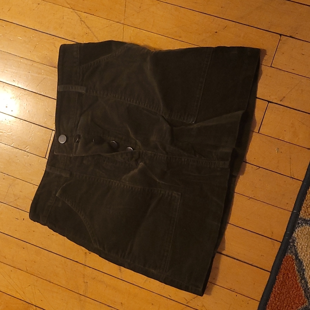 Womans corduroy mini skirt